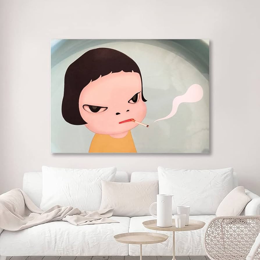 奈良美智 インテリア 現代アート 複製画 印刷 額 C Amazon.co.jp: 奈良美智 ポスター 印刷 ポスター キャンバス